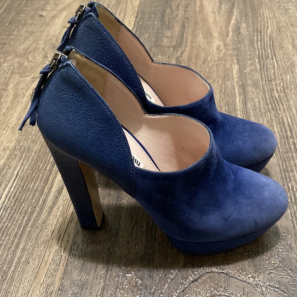 Miu Miu Platform Booties, Size 36 1/2 Eu 5.5 Or 6… - image 3